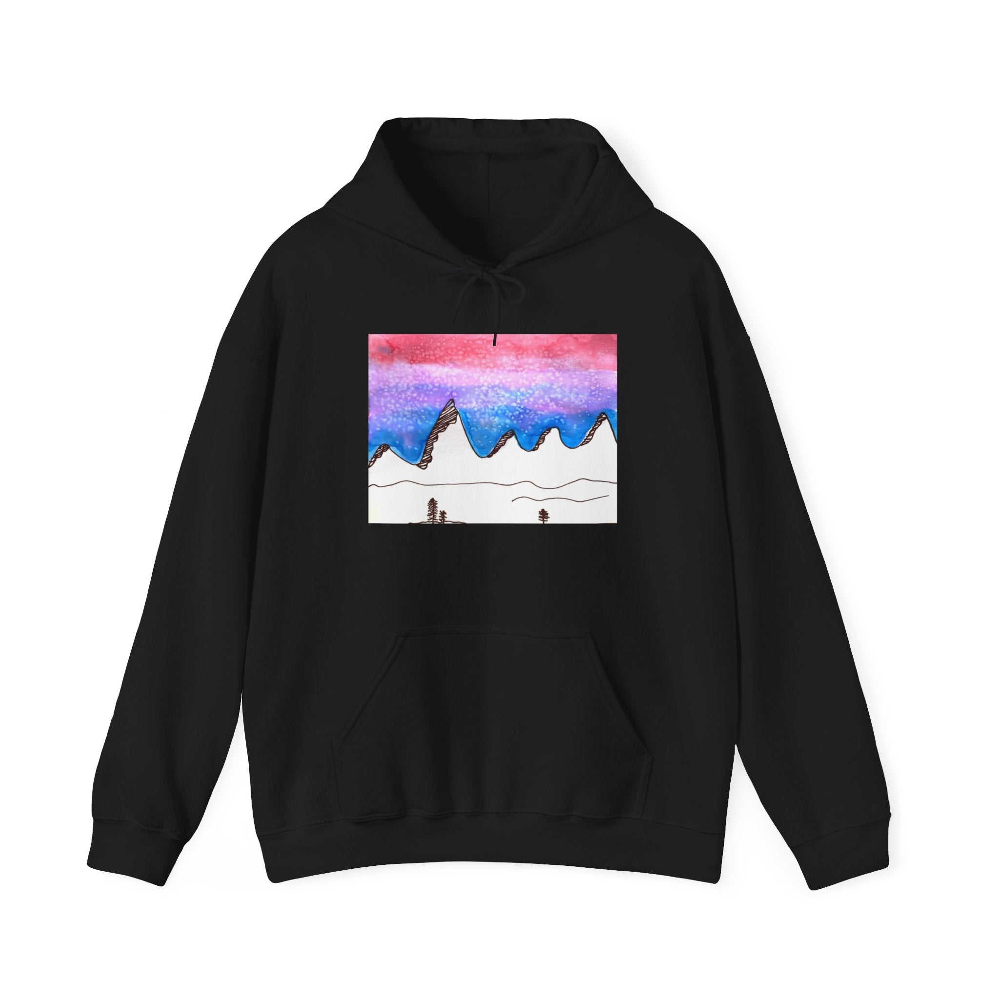 B-Watercolor Unisex Heavy Blend Hooded Sweatshirt