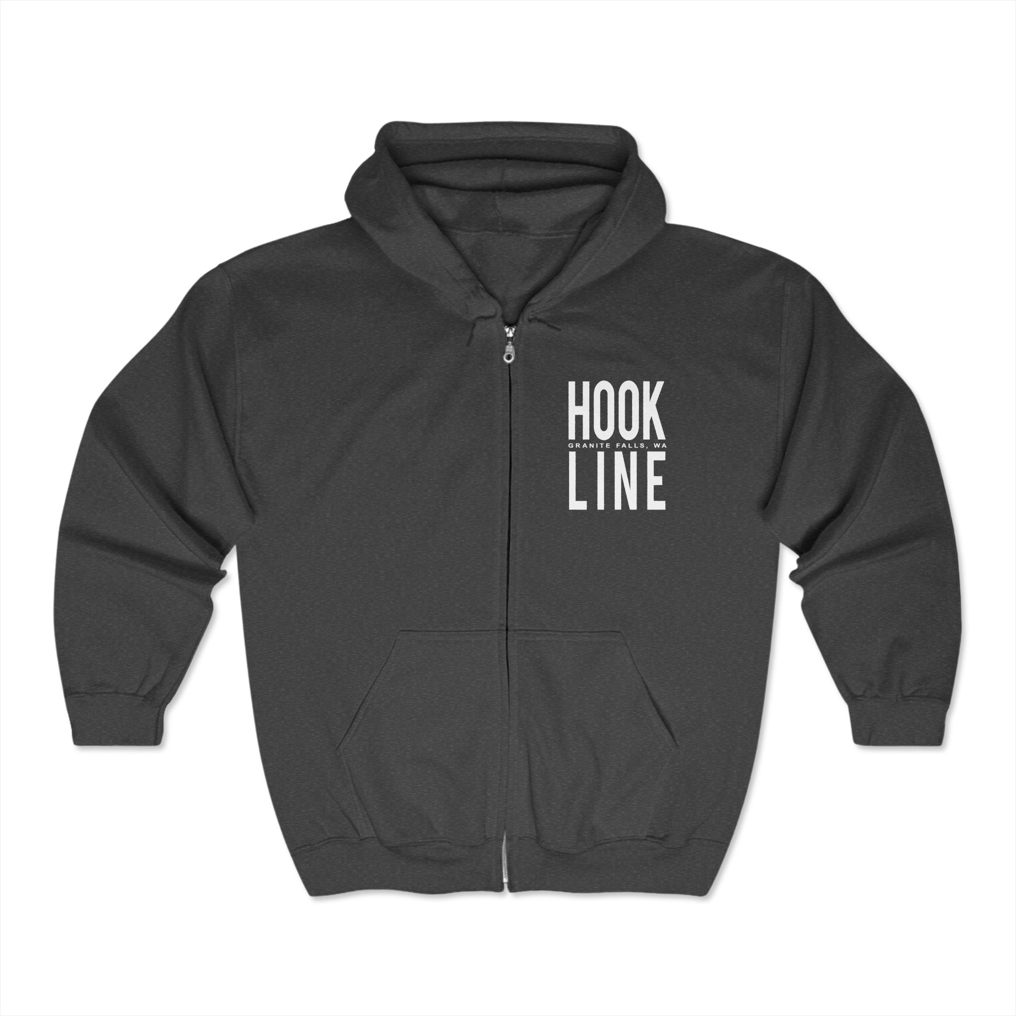 Hookline Unisex Heavy Blend Full Zip Hooded Sweatshirt