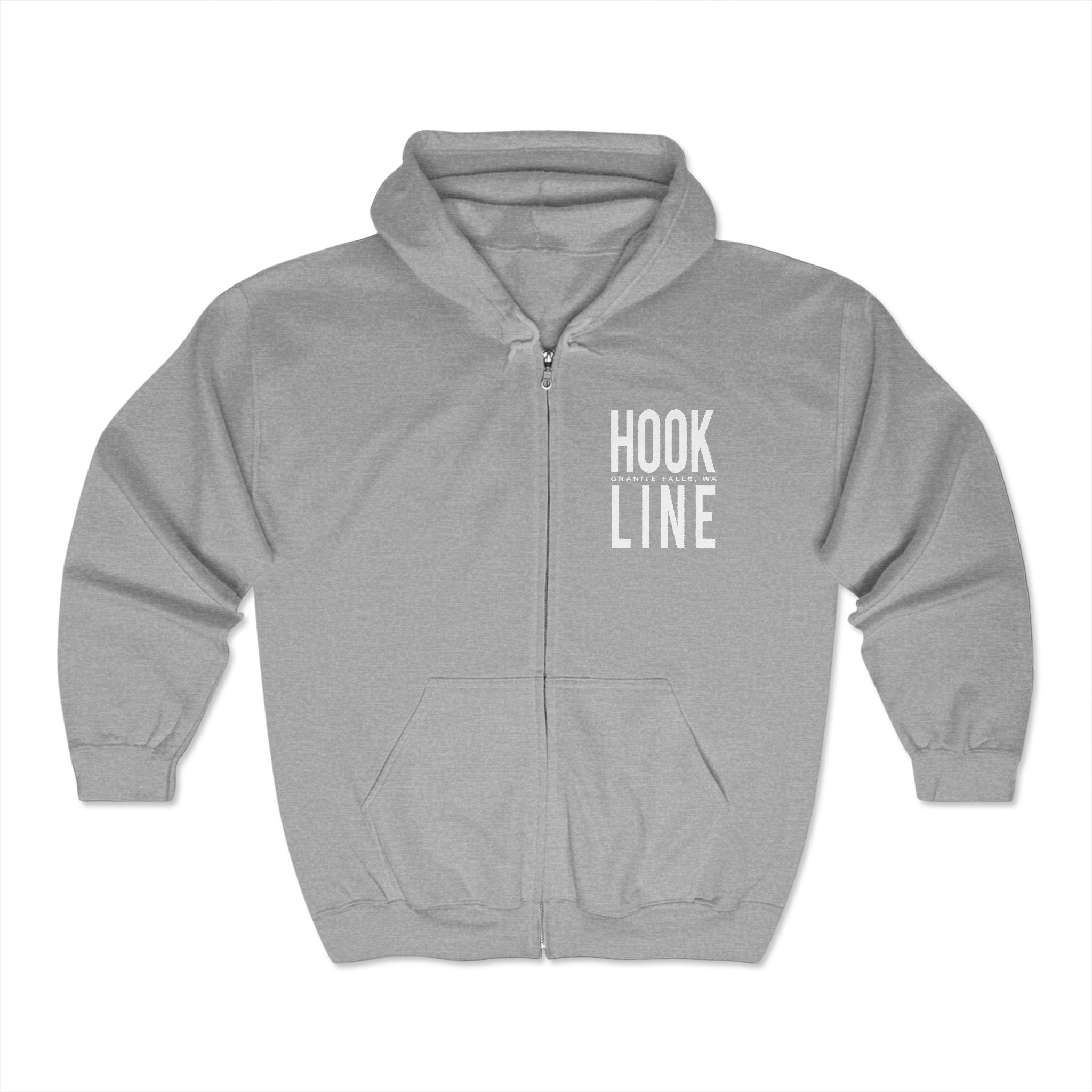 Hookline Unisex Heavy Blend Full Zip Hooded Sweatshirt